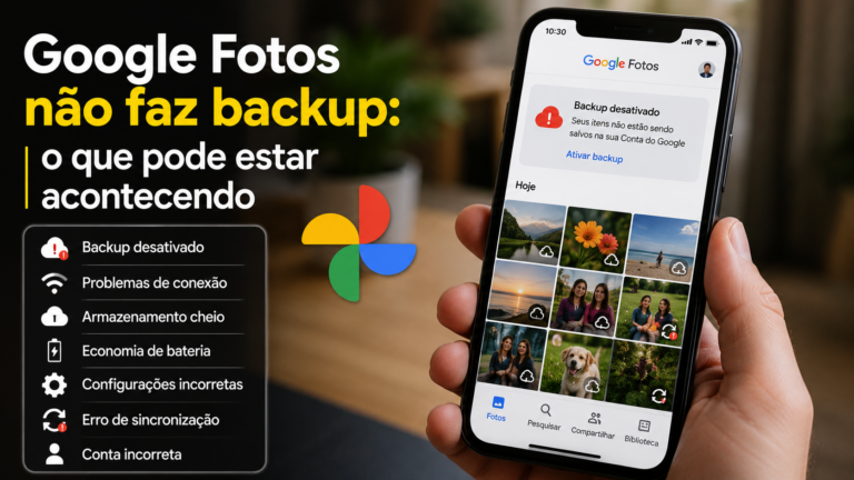 Google Fotos não faz backup: o que pode estar acontecendo