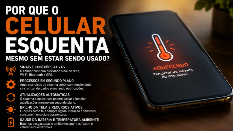 Por que o celular esquenta mesmo sem estar sendo usado
