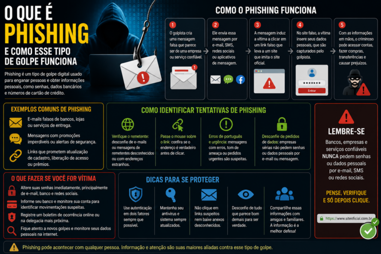 O que é phishing e como esse tipo de golpe funciona