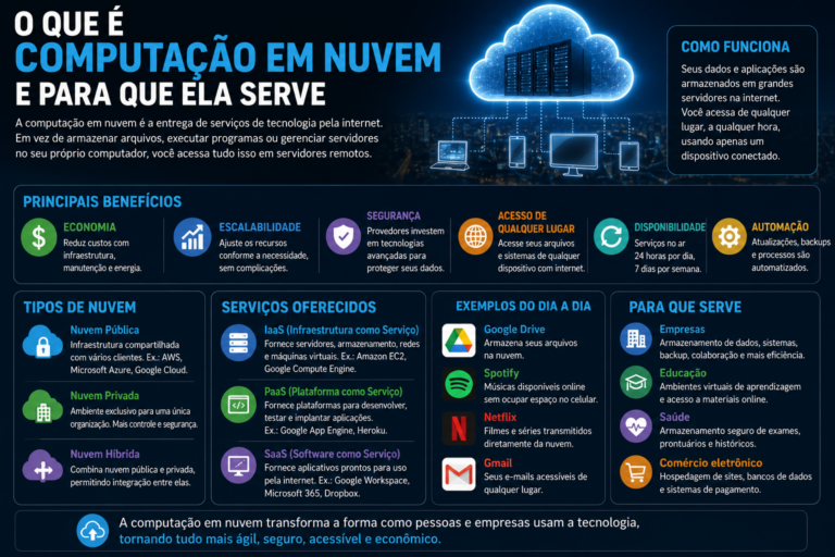 O que é computação em nuvem e para que ela serve