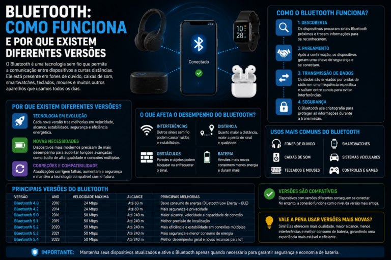Bluetooth: como funciona e por que existem diferentes versões