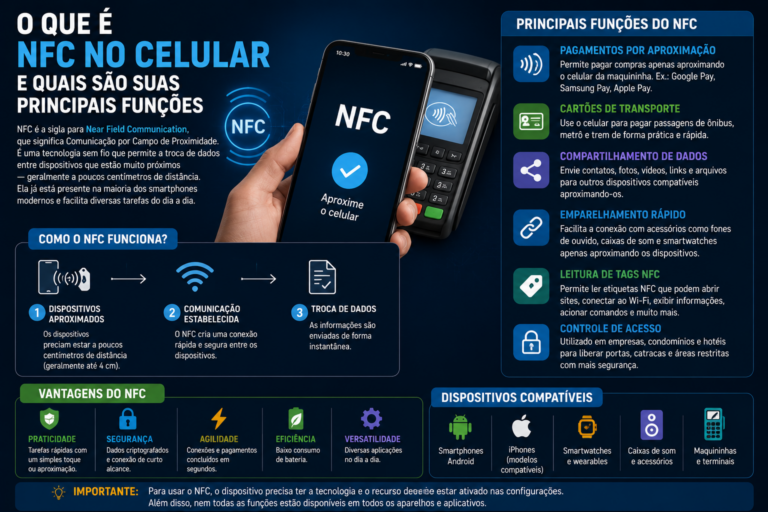 O que é NFC no celular e quais são suas principais funções