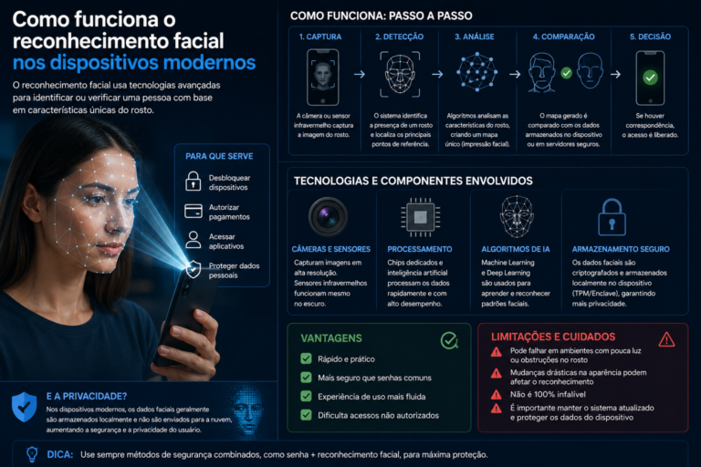 Como funciona o reconhecimento facial nos dispositivos modernos