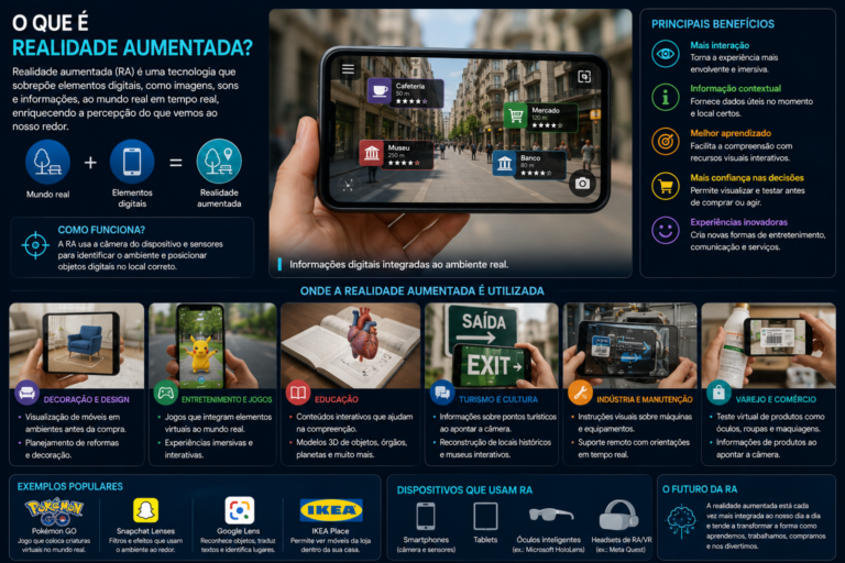 O que é realidade aumentada e onde essa tecnologia é utilizada
