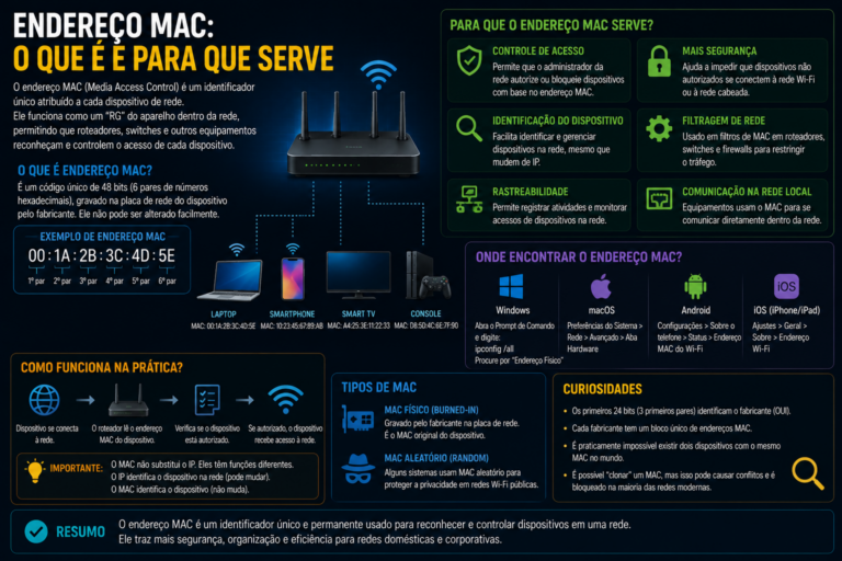Endereço MAC: o que é e para que serve