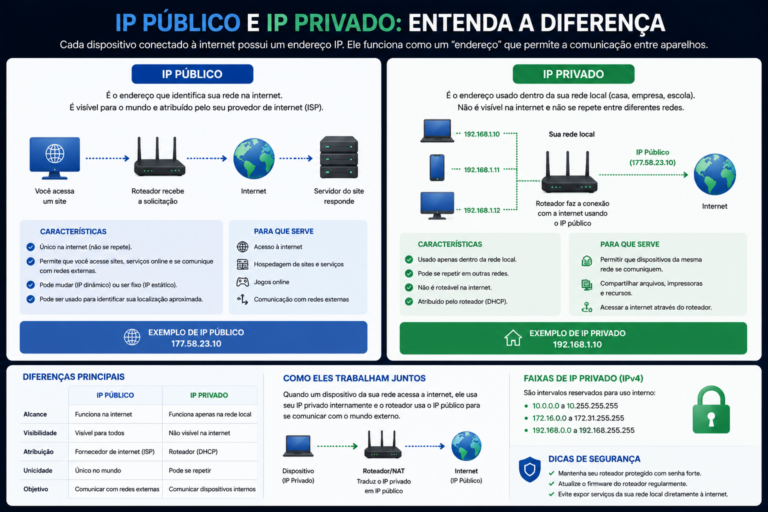 IP público e IP privado: entenda a diferença