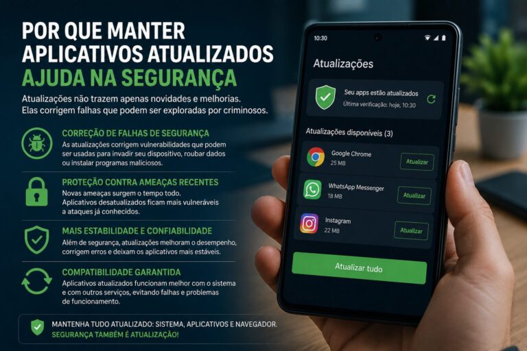 Por que manter aplicativos atualizados ajuda na segurança