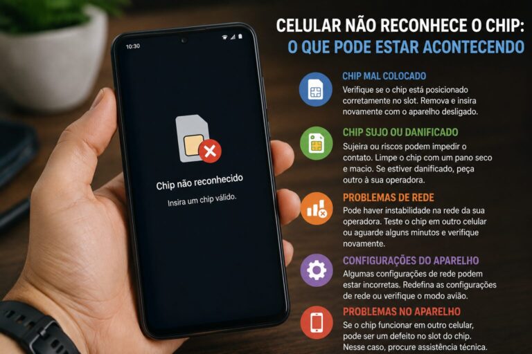 Celular não reconhece o chip: o que pode estar acontecendo