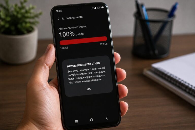 O que acontece quando a memória do celular fica completamente cheia